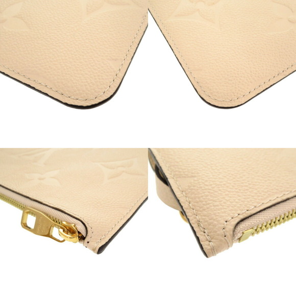 LOUIS VUITTON Neverfull Pouch Monogram Empreinte Crème LV 0197 ⭐ - Picture 4 of 6